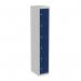 Bisley CLK 6 Door Locker in Light Grey/Oxford Blue CLK186-av7/ay7