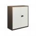 Bisley Economy Cupboard 1000mm High with One Black Dual Purpose Filing Shelf in Coffee/Cream E402A01-av5av6