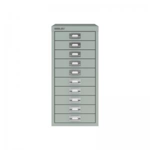 Bisley 29 Series Multidrawer with 10 Drawers in Silver H2910NL-arn