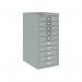 Bisley 29 Series Multidrawer with 10 Drawers in Silver H2910NL-arn