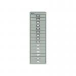 Bisley 39 Series Multidrawer with 15 Drawers in Silver H3915NL-arn