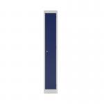 Bisley Primary 1 Door Locker 300mm Wide 300mm Deep in Light Grey/Oxford Blue PEDS1830301 av7ay7