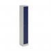 Bisley Primary 1 Door Locker 300mm Wide 300mm Deep in Light Grey/Oxford Blue PEDS1830301 av7ay7