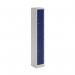 Bisley Primary 2 Door Locker 300mm Wide 300mm Deep in Light Grey/Oxford Blue PEDS1830302 av7ay7