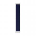 Bisley Primary 1 Door Locker 300mm Wide 450mm Deep in Light Grey/Oxford Blue PEDS1830451 av7ay7