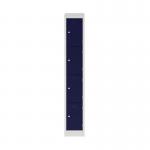 Bisley Primary 4 Door Locker 300mm Wide 450mm Deep in Light Grey/Oxford Blue PEDS1830454 av7ay7