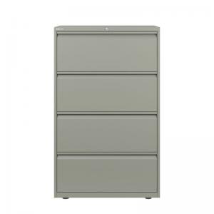 Bisley Essentials Sider Filer 800mm Wide with 4 Drawers in Goose Grey