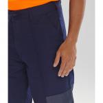Beeswift Polycotton Nylon Patch Trousers Navy Blue 30T BSW00187