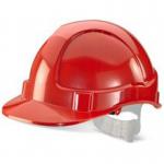 Economy Vented Safety Helmet Red One Size BBEVSHRE BSW00261
