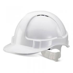 Beeswift Economy Vented Safety Helmet White One Size BBEVSHW BSW00268