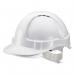 Economy Vented Safety Helmet White One Size BBEVSHW BSW00268