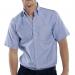 Beeswift Short Sleeve Oxford Shirt Blue 19.5 BSW00294