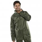 Beeswift Nylon B-Dri Weather Proof Jacket Olive Green S BSW00395