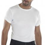 Beeswift Short Sleeve Thermal Vest White 3XL BSW00460