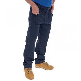 Beeswift Click Action Work Trousers Navy Blue 32 AWTN32 BSW00741