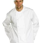 Beeswift Chefs Long Sleeve Jacket Stud Fastening BSW01082