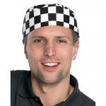 Beeswift Chefs Skull Cap Black/White CCCSCBLW BSW01099