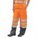 Beeswift Belfry Hi Vis Trousers Orange/Navy Blue L BSW01106