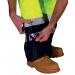 Beeswift Belfry Hi Vis Trousers Saturn YellowNavy Blue L BSW01112