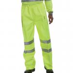 Beeswift Birkdale High Visibility Breathable Trousers Saturn Yellow Small BSW01129