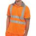 Beeswift High Visibility Short Sleeve Polo Shirt Orange M BSW01169