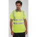 Beeswift High Visibility Short Sleeve Polo Shirt Saturn Yellow L BPKSENSYL BSW01173