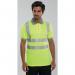 Beeswift High Visibility Short Sleeve Polo Shirt Saturn Yellow M BPKSENSYM BSW01174