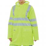 Beeswift Fire Retardant Anti-Static High Visibility Jacket Saturn Yellow 2XL CFRLR55SY2XL BSW01269
