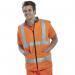 Beeswift High Visibility Reversible Bodywarmer OrangeGrey L BSW01292