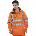 Beeswift Carnoustie High Visibility Jacket with Detachable Hood BSW01360