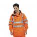 Beeswift Carnoustie High Visibility Jacket with Detachable Hood Orange Large CARORL BSW01360