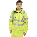 Beeswift Carnoustie High Visibility Jacket with Detachable Hood BSW01366