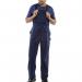 Beeswift Bib and Braces Cotton Drill Navy Blue 40 CDBBN40 BSW01400