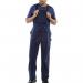 Beeswift Bib and Braces Cotton Drill Navy Blue 42 CDBBN42 BSW01401