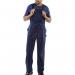 Beeswift Bib and Braces Cotton Drill Navy Blue 44 CDBBN44 BSW01402
