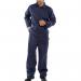 Beeswift Click Cotton Drill Boilersuit Navy Blue 34 BSW01416