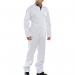 Beeswift Click Cotton Drill Boilersuit White 50 BSW01446