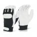 Beeswift Drivers Gloves with Knitted Back BlackWhite M BSW01590