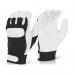 Beeswift Drivers Gloves with Knitted Back BlackWhite Small DGVCS BSW01591