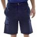 Beeswift Cargo Pocket Shorts Navy Blue 32 BSW01720