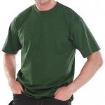 Beeswift Click Heavyweight Cotton T-shirt Bottle Green M CLCTSHWBGM BSW01764