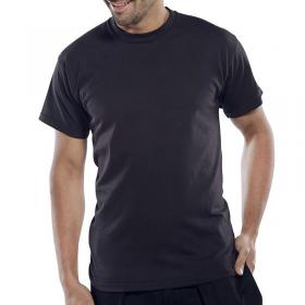 Beeswift Click Heavyweight 100% Cotton T-shirt Black M BSW01769