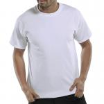 Beeswift Click Heavyweight 100% Cotton T-shirt White L BSW01813