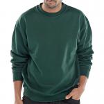 Beeswift Click Polycotton Sweatshirt Bottle Green 2XL BSW01868