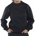 Beeswift Click Polycotton Sweatshirt Black L BSW01870