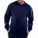 Beeswift Click Polycotton Sweatshirt Navy Blue L BSW01882