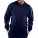 Beeswift Click Polycotton Sweatshirt Navy Blue L CLPCSNL BSW01882