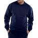 Beeswift Click Polycotton Sweatshirt Navy Blue S BSW01884