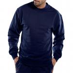 Beeswift Click Polycotton Sweatshirt Navy Blue 3XL CLPCSN3XL BSW01887