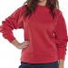 Beeswift Click Polycotton Sweatshirt Red S CLPCSRES BSW01896